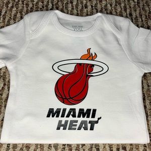 Miami Heat baby onesies